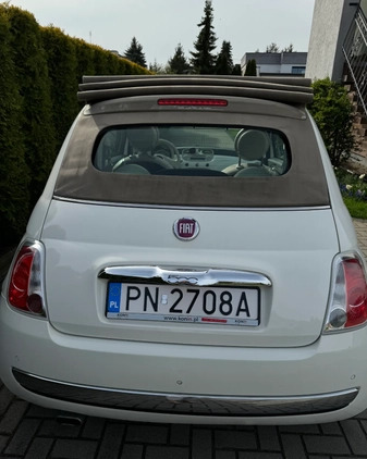 Fiat 500 cena 24300 przebieg: 126000, rok produkcji 2013 z Konin małe 596